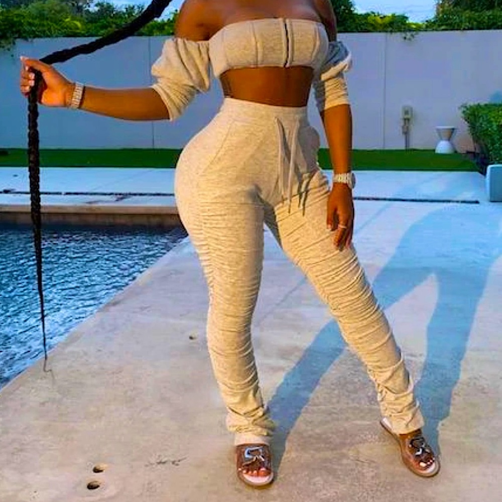 GSUWOO Double Stacked Sweatpants
